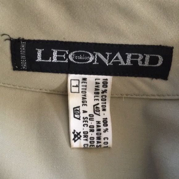 Vintage Leonard 100% Cotton Shirt Dress - Picture 6 of 7